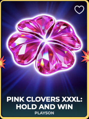 Pink Clovers Hold And Win